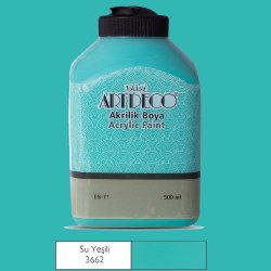 Artdeco - Artdeco Akrilik Boya 500ml 3662 Su Yeşili 