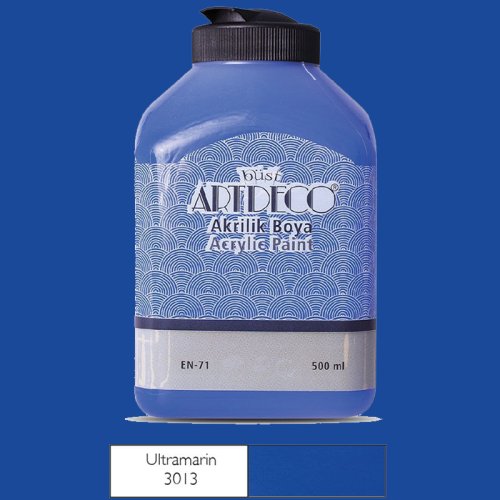 Artdeco Akrilik Boya 500ml 3013 Ultamarin - 3013 Ultamarin 