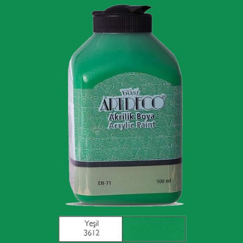 Artdeco Akrilik Boya 500ml 3612 Yeşil - 3612 Yeşil 