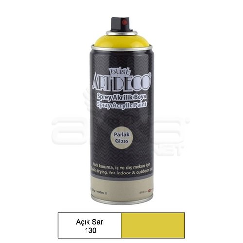 Artdeco Akrilik Sprey Boya 400ml 130 Açık Sarı - 130 Açık Sarı