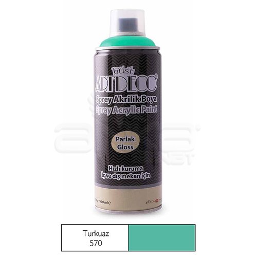Artdeco Akrilik Sprey Boya 400ml 570 Turkuaz - 570 Turkuaz