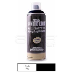 Artdeco - Artdeco Akrilik Sprey Boya 400ml 790 Mat Siyah