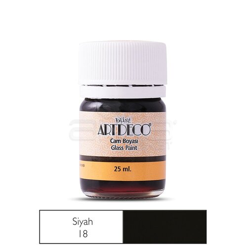 Artdeco Cam Boyası 25ml Siyah - Siyah