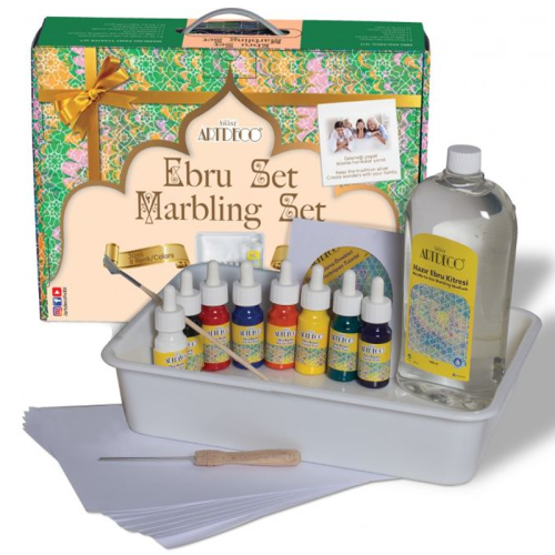 Artdeco Ebru Başlangıç Seti (A4 tekneli) 8x30ml