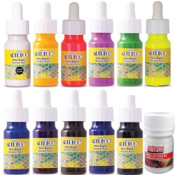 Anka Art - Artdeco Ebru Boyası 30ml 12li Set 2