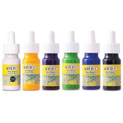 Anka Art - Artdeco Ebru Boyası 30ml 6lı Set 3