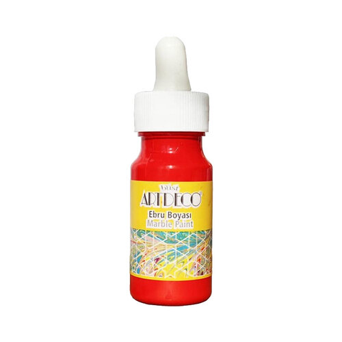 Artdeco Ebru Boyası 30ml Kırmızı No:05 - 05 Kırmızı