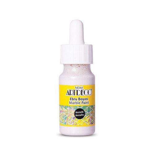 Artdeco Ebru Boyası 30ml Metalik Sedef No:20 - 20 Metalik Sedef