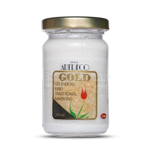 Artdeco Gold Geleneksel Ebru Boyası 105ml 060 Beyaz - 060 Beyaz