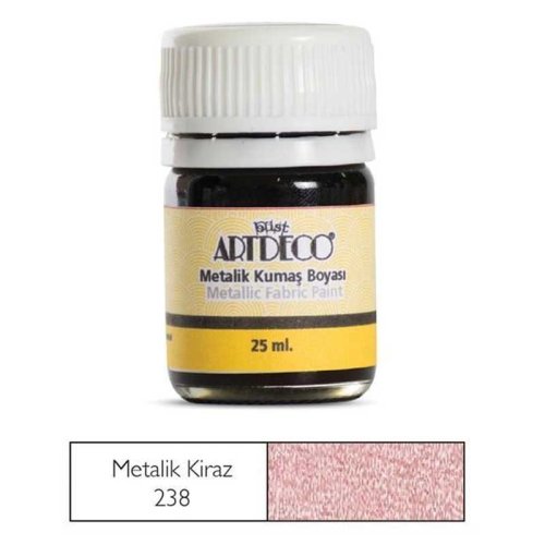 Artdeco 25ml Metalik Kumaş Boyası Kiraz 238