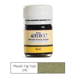 Artdeco - Artdeco 25ml Metalik Kumaş Boyası Yağ Yeşili 240