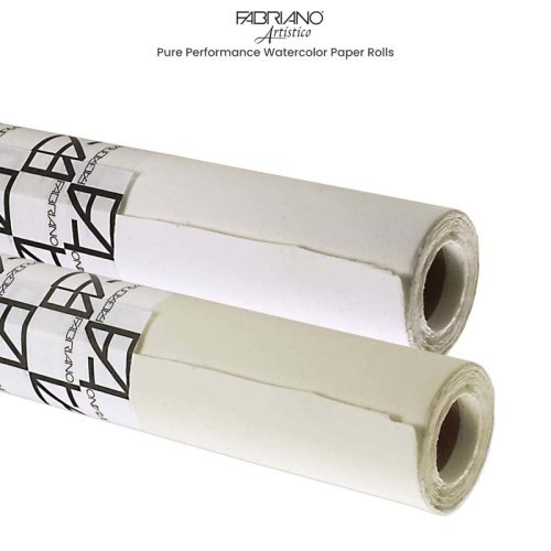 Fabriano Artistico Traditional White %100 Cotton Suluboya Kağıdı Soğuk Baskı 300g 140cmx10metre Rulo