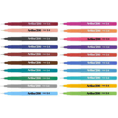 Artline Fineliner 200 0.4mm İnce Uçlu Yazı Ve Çizim Kalemi