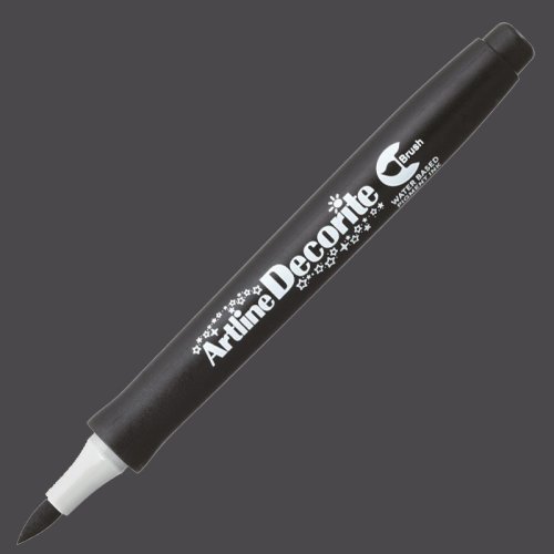 Artline Decorite Brush Marker Black - Black