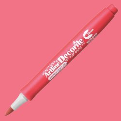 Artline - Artline Decorite Brush Marker Metalik Red
