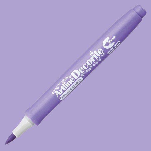 Artline Decorite Brush Marker Metalik Purple