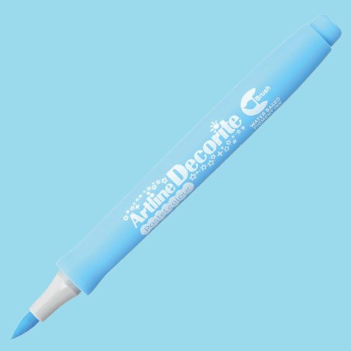 Artline Decorite Brush Marker Pastel Blue - Pastel Blue