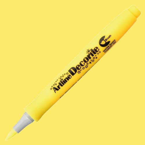 Artline Decorite Brush Marker Yellow