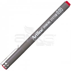 Artline - Artline Drawing System Teknik Çizim Kalemi Kırmızı (1)