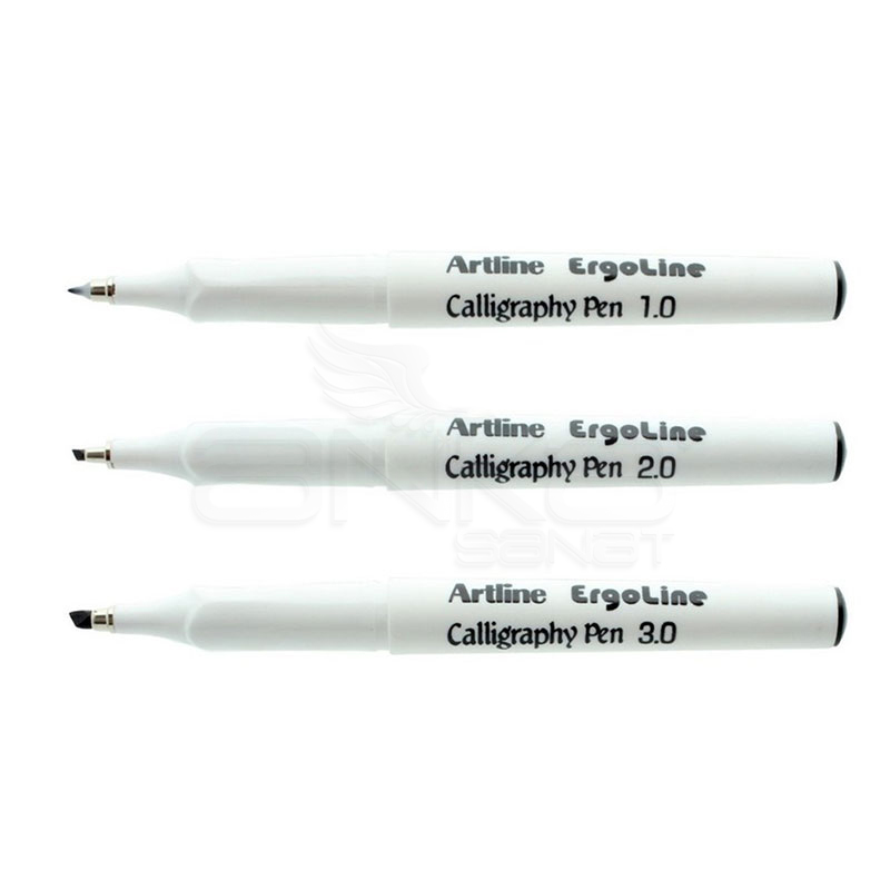 Artline Ergoline Arabic Yan Kesik Kaligrafi Kalemi Siyah 3lü
