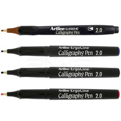 Artline - Artline Ergoline Kaligrafi Kalemi Karışık Renk 2.0mm 4lü