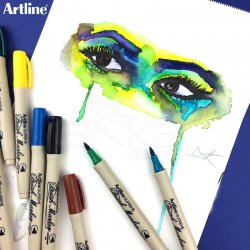 Artline - Artline Supreme Brush Marker Fırça Uçlu Kalem (1)