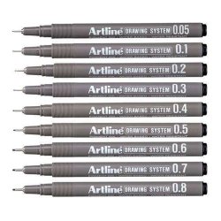 Artline - Artline Teknik Çizim Kalem Seti 9lu
