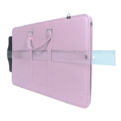 Bback Suni Deri Proje Çantası 35x50cm Lila - Thumbnail