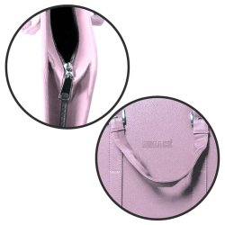 Bback Suni Deri Proje Çantası 35x50cm Lila - Thumbnail