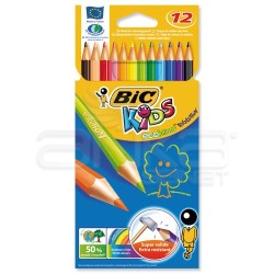 Bic - Bic Kids Evolution Kuru Boya Takımı 12 Renk
