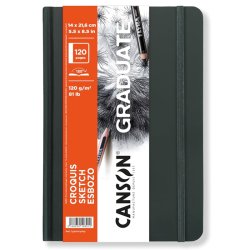 Canson - Canson BK Cangrabk Sert Kapaklı Çizim Defteri 120g 14x21,6 60 Yaprak