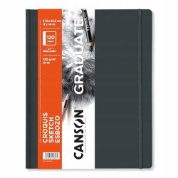 Canson - Canson BK Cangrabk Sert Kapaklı Çizim Defteri 120g 27,9x35,6 60 Yaprak