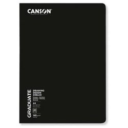 Canson - Canson BK Cangrabk Sert Kapaklı Çizim Defteri 140g 10,5x14,8cm 20 Yaprak