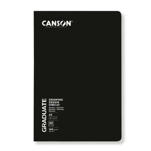 Canson BK Cangrabk Sert Kapaklı Çizim Defteri 140g 14,8x21 20 Yaprak - 1