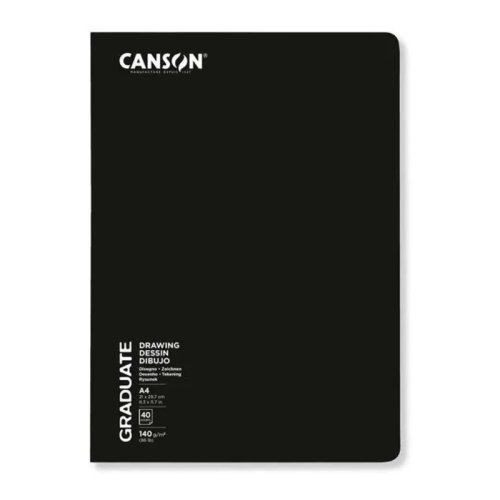 Canson BK Cangrabk Sert Kapaklı Çizim Defteri 140g A4 20 Yaprak