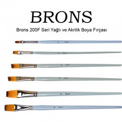 Brons - Brons 200F Seri Yağlı ve Akrilik Boya Fırçası