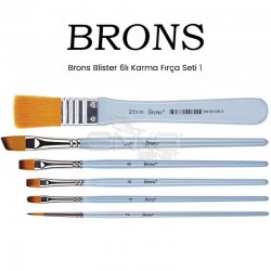 Brons - Brons Blister 6lı Karma Fırça Seti 1