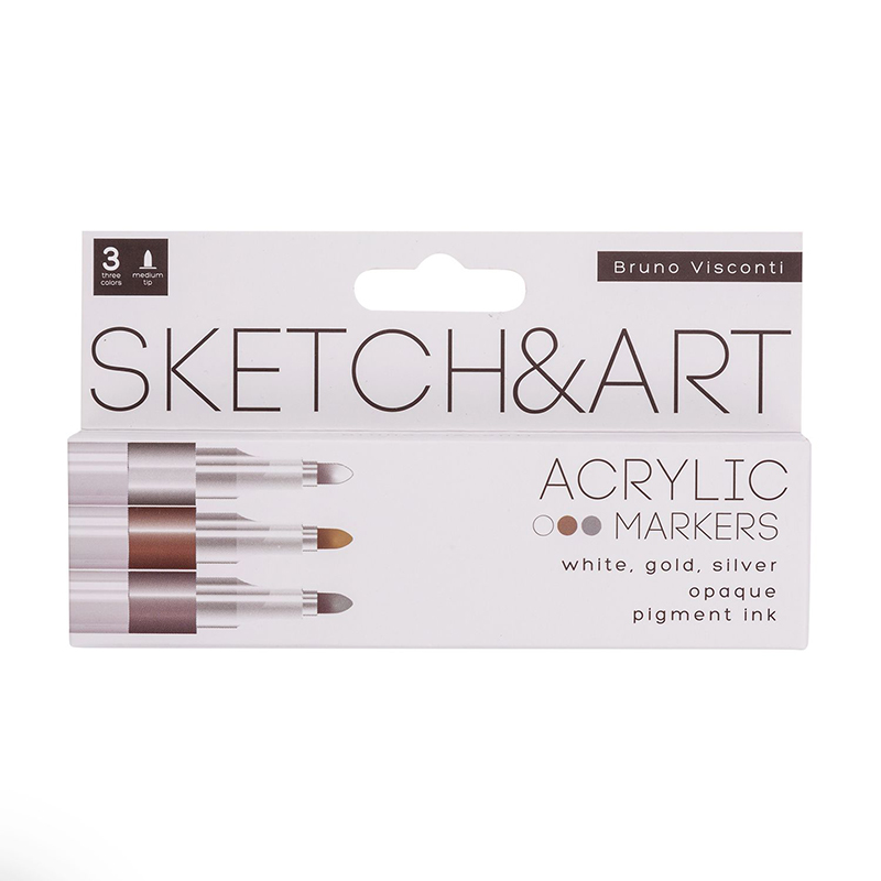 Bruno Visconti Sketch&art Akrilik Marker 3lü 22-0129
