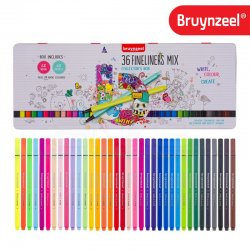 Bruynzeel Fineler İnce Uçlu Keçeli Kalem 36lı Set 0.4mm 60241036 - Thumbnail