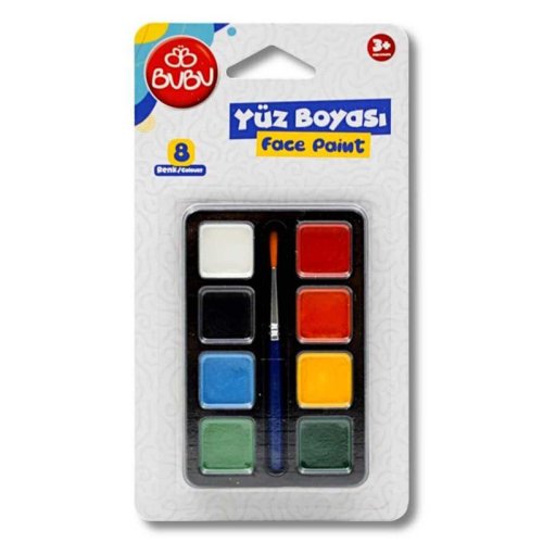 Bu-Bu Yüz Boyası 8 Renk (Tablet)