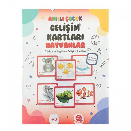 Bubu Akıllı Çocuk Gelişim Kartları Hayvanlar