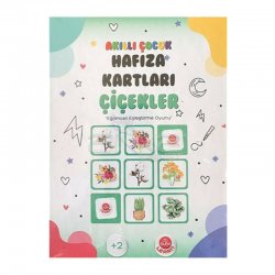Bubu Akıllı Çocuk Hafıza Kartları Çiçekler - Thumbnail
