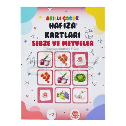 Bubu Akıllı Çocuk Hafıza Kartları Sebze ve Meyveler - Thumbnail