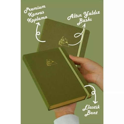 Victorias Journals Kraft Defter 150g 96 Yaprak Kraft Green