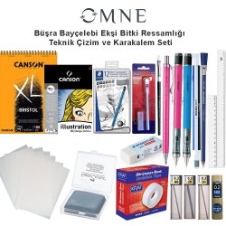 Anka Art - Büşra Bayçelebi Ekşi Bitki Ressamlığı Teknik Çizim ve Karakalem Seti