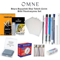 Anka Art - Büşra Bayçelebi Ekşi Teknik Çizim Bitki İllustrasyonu Set