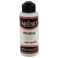 Cadence - Cadence Premium Akrilik Boya 120ml 0001 Beyaz