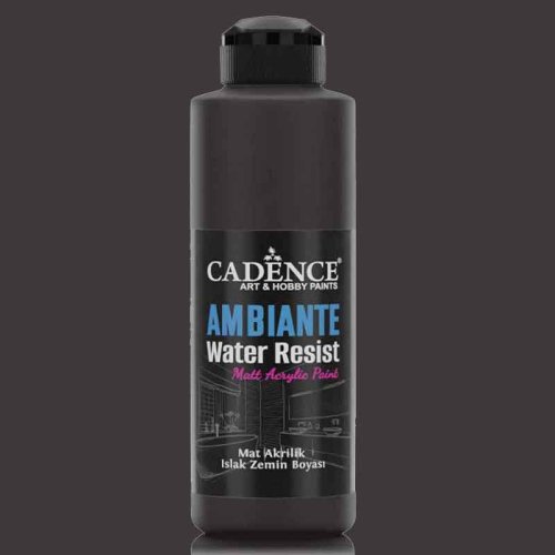 Cadence Ambiente Suya Dayanıklı Akrilik Boya 250ml 24 Siyah