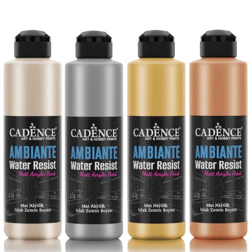 Cadence Ambiente Suya Dayanıklı Metalik Akrilik Boya 250ml