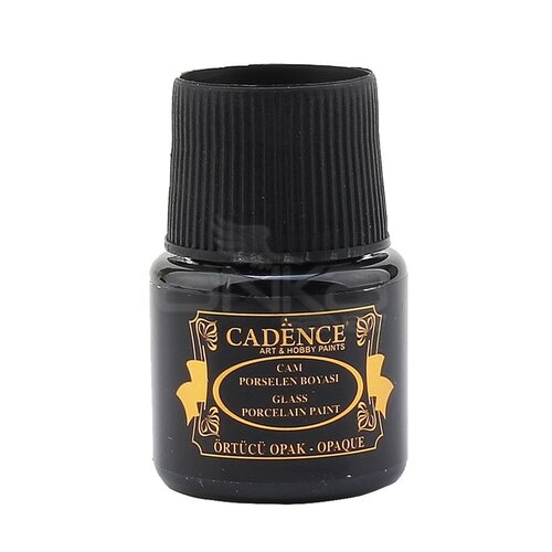 Cadence Cam ve Seramik Boyası Siyah No:002 45ml - 002 Siyah
